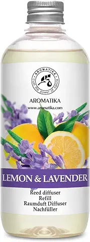 Recambio Difusor Limón - Lavanda 500 ml - Fragancia de Hogar Intensa y Duradera - Difusor de Fragancia Reed - Recarga de Varillas DifusorasAroma Limón-Lavanda - Aromaterapia - Ambientador de Ambiente  