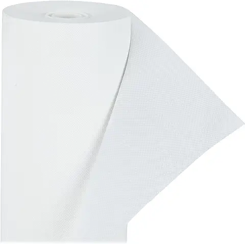 Relaxdays Malla Antihierbas, 150g/m², 1 x 50 m, Protección de Plantas, Permeable al Agua, Resistente a Rayos UV, Blanco  