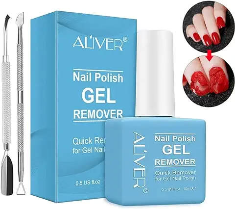 Removedor de Esmalte de Uñas, Profesional Remueve el Esmalte de Uñas en 3-5 Minutos para Uñas Naturales, de Gel, Esculpidas, Rápido y Fácil, No Daña las Uñascon Herramientas  