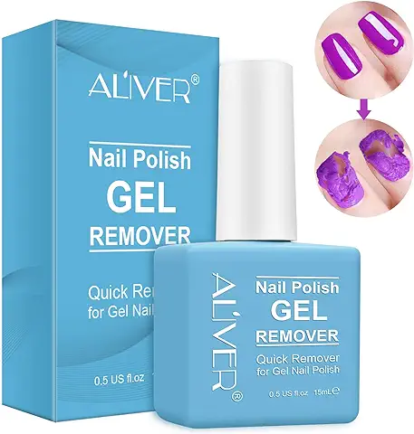 Removedor de Esmalte de Uñas(15ML), Profesional Remueve el Esmalte de Uñas en 3-5 Minutos para Uñas Naturales, de Gel, Esculpidas, Rápido y Fácil, No Daña las Uñas  