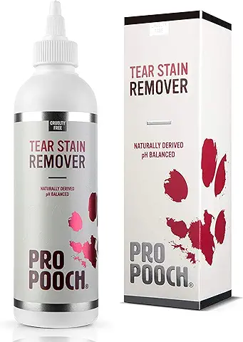 Removedor de Manchas de Lágrimas para Perros Pro Pooch. Elimina Suavemente el Exceso de Lágrimas y Previene las Manchas. Sin Productos Químicos  