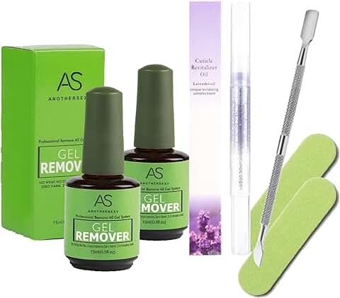 Removedor Esmaltes Permanentes Para Uñas -dos Botes Para Eliminar De Forma Fácil Y Rápida El Esmalte De Tus Uñas Quita Esmalte Semipermanentes Para Uñas - Con Aceite De Cutículas Y Herramientas  