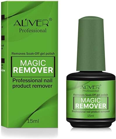 Removedor Quita Esmalte Permanente Semipermanentes Para Uñas, 15ml Magic Nail Polish Remover Para Quitar El Esmalte De Uñas Rápido Y Fácil, Quitar Suavemente Sin Lastimar  