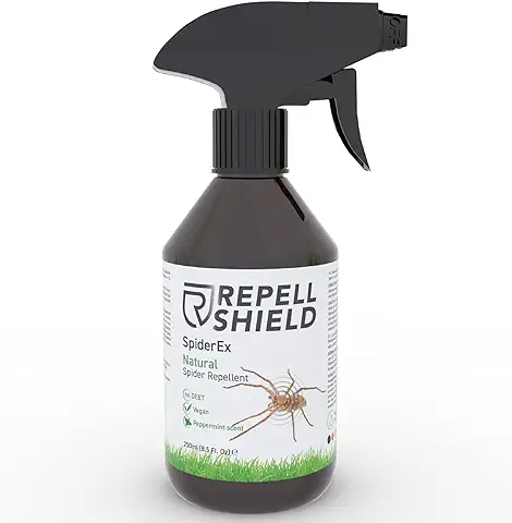 RepellShield Spray Insecticida Arañas Orgánico para Casa, Huerto y Jardín, 250ml - Repelente Arañas con Aceites Esenciales - Alternativa al Mata Arañas Interior y al Ultrasonido Anti Arañas Exterior  