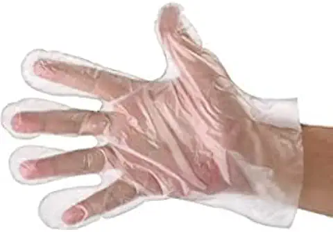 REQUISITE NEEDS Guantes Desechables de Plástico Transparente de Polietileno, Guantes Impermeables para Múltiples Propósitos: Sanitarios, Guantes de Trabajo, sin Polvo ni Látex (paquete de 300)  