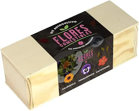 Resetea | Kit Autocultivo | Flores Comestible | Caléndula, Pensamiento y Capuchina.  