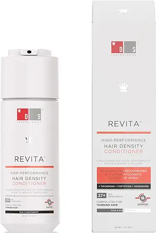 Revita Acondicionador para cabello debilitado de DS Laboratories - Apoya el crecimiento del cabello para hombres y mujeres, da volumen, espesa y fortalece el cabello, sin sulfatos (205 ml)