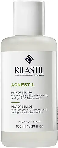 Rilastil Acnestil - Micropeeling Exfoliante y Seborregulador con Ácido Salicílico y Niacinamida que Ayuda a Reducir Acné e Imperfecciones - 100 ml  