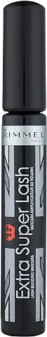 Rimmel London 34788177101 Extra Super Lash Máscara de Pestañas Tono Black, Cepillo Básico- 20 gr  