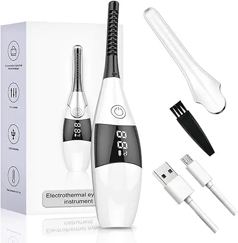 Rizador de Pestañas con Calefacción, mini Rizador de Pestañas Eléctrico, Herramienta de Peinado de Pestañas de Belleza, el Mejor Regalo para Mujeres y Niñas  