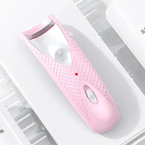 Rizador de Pestañas Eléctrico Rosa con Calefacción - Rizador de Pestañas Térmico - Kit Pestañas Perfectas Rápido y Conveniente - Herramienta de Peinado de Pestañas de Belleza  