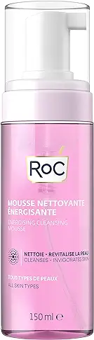 RoC - Mousse de Limpieza Energizante - Limpiador Facial - Limpia y Vigoriza la piel - Minimiza los Riesgos de Alergia - Todo Tipo de piel - 150 ml  