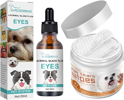 RoseFlower Limpiador Ocular Perros y Gatos, Elimina Manchas del Lagrimal de Perros y Gatos - Fórmula Suave -Toallitas Limpiadores para los Ojos de Perros y Gatos #1  