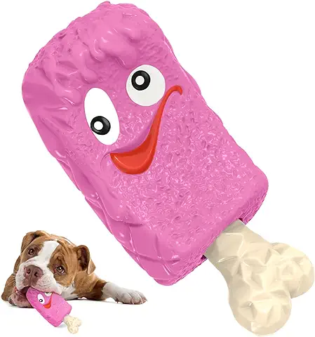 RUXAN Juguetes para Perros Indestructibles – Squeak Masticables Juguetes para Perros Grandes - Juguetes de Caucho Natural para Cachorro Pequeños, Medianos  