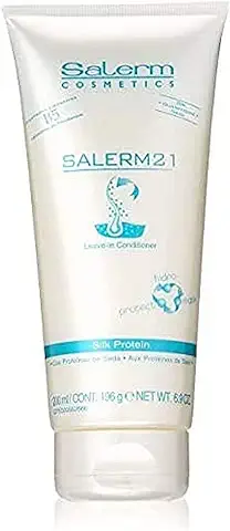 SALERM - Acondicionador de Pelo Instantáneo - Salerm 21 Silk Protein - 200 ml - Acondicionador sin Aclarado o con Aclarado - con Proteínas de Seda - Protector del Calor e Hidratante  