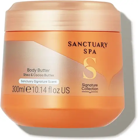Sanctuary Spa Body Butter - Crema Hidratante con Manteca de Karité, Vegana y sin Crueldad Animal, 300 ml  