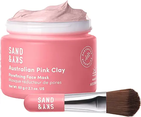 Sand & Sky - Mascarilla Facial con Arcilla rosa Australiana - Para Cerrar los Poros  