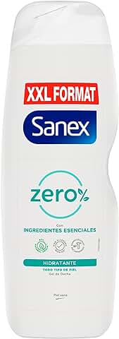 Sanex Zero% Piel Normal, Gel de Ducha o Baño, Hidratante, 850ml  