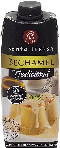 Santa Teresa - Bechamel Tradicional - Receta Casera. Listo Para Comer. Sin Espesantes Artificiales, Sin Conservantes Ni Aditivos. 500 Ml  
