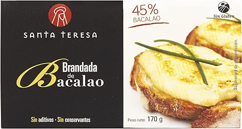 Santa Teresa - Brandada De Bacalao Elaborada Con Aceite De Oliva Virgen Extra (AOVE) - Sin Conservantes Ni Aditivos. 170 Gramos  