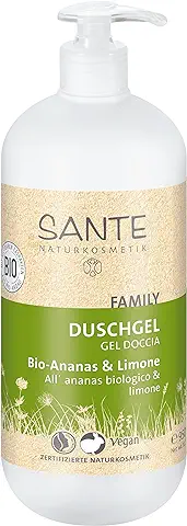 Sante Naturkosmetik, Gel de Ducha Orgánico Píña & Limón, Frasco Dispensador, 950 ml  