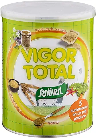 Santiveri Vigor Total Suplemento Alimenticio con Levadura de Cerveza Leticina de Soja, Vitamina C y Algas Marinas - 400 gr  