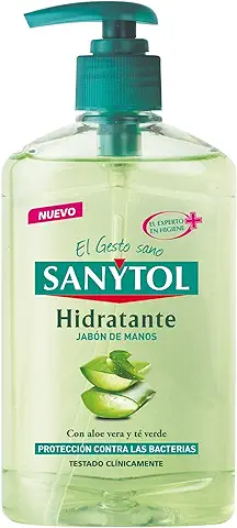 Sanytol con Protección Total Contra Agentes Externos, Jabón de Manos Hidratante, Aloe Vera, 250 Ml  