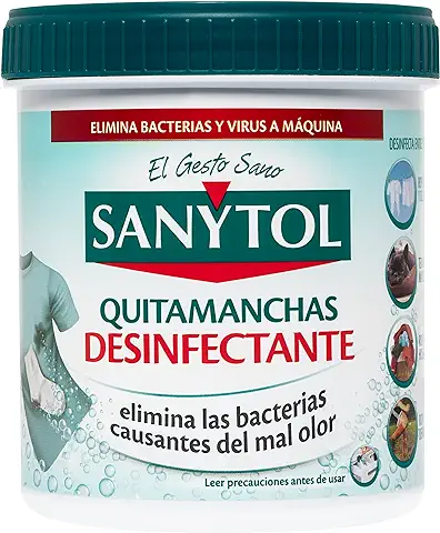 Sanytol Quitamanchas Desinfectante de Tejidos, 450g  