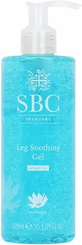 SBC Skincare - Crema para los Dolores Musculares y Articulaciones - 300 ml - Ayuda Instantánea para Calmar la Pesadez y la Fatiga en Piernas y Pies Cansados - Crema para Masajes - Leg Soothing Gel  