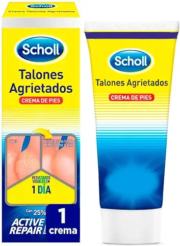 Scholl, Crema de pies para Talones Agrietados, con urea y Keratina, 60 ml  