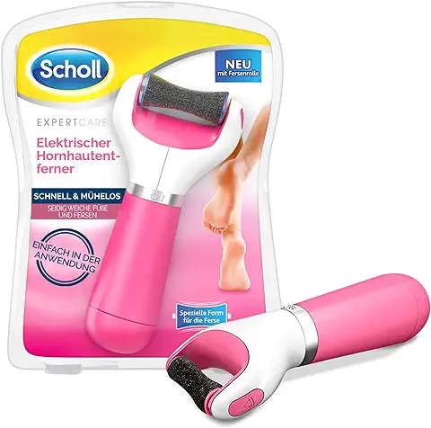 Scholl Velvet Smooth - Quitacallos Eléctrico, Madera de Haya, Express Pedi - Con Rodillo Extra Fuerte para Resultados Precisos, 200 g. Empaque Exterior Puede Variar.  