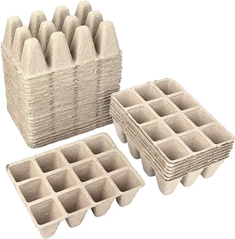 Schramm® Macetas de Celulosa Altura 5 cm para 144, 240 o 360 Plantas Maceta Biodegradable, Número:360 Stück  
