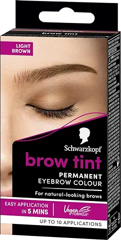 Schwarzkopf Brow Tint - Tinte De Cejas Castaño Claro Tono 5.1 – Coloración Permanente - Color Natural y Duradero de Hasta 4 Semanas  