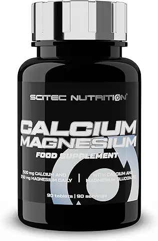 Scitec Nutrition Calcium-Magnesium, Complemento Alimenticio a base de Calcio y Magnesio, 90 Comprimido  