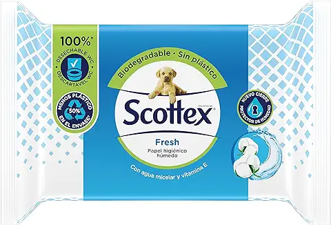 Scottex Papel Higiénico Húmedo Fresh 74 Servicios  