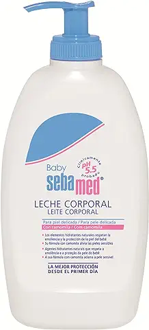 Sebamed Baby Leche Corporal 400ml - Leche Corporal Hidratante para la piel Sensible y Delicada del Bebé, Indicada para uso Diario  