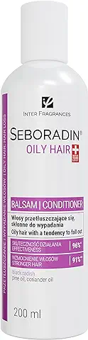 SEBORADIN Oily Balm, Mascarilla Capilar para Enjuagar, Extractos Naturales para Grasa, Caída del Cabello, Efecto Antibacteriano, Hombres y Mujeres, 200 ml  