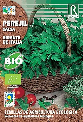 Semillas ECOLOGICAS Perejil Grande de Italia  