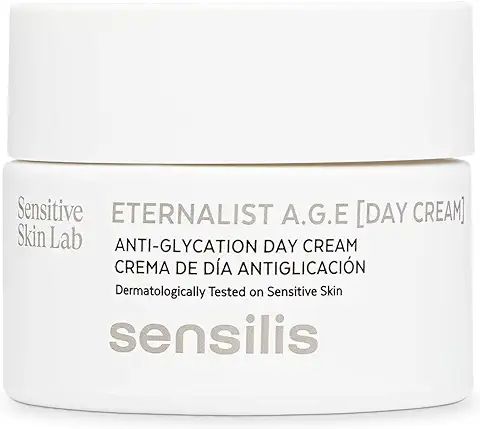 Sensilis - Eternalist A.G.E. Crema de Día Antiglicación, Hidratante, Nutritiva y Redensificante con Ácido Hialurónico y Vitamina E, Para Pieles Maduras o Muy Secas - 50 ml  