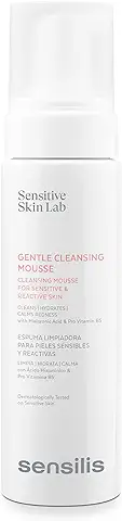 Sensilis - Gentle Cleansing Mousse, Espuma Limpiadora para Pieles Sensibles y Reactivas con Ácido Hialurónico y Vitamina B5 - 200 ml (Paquete de 1)  