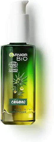 Serum Facial de Noche Multi-Reparador con Aceite Esencial de Semillas de Cannabis Sativa Ecológico y Vitamina E, Repara, Nutre la Piel y Rellena las Líneas de Expresión, 30ml, Garnier Bio  