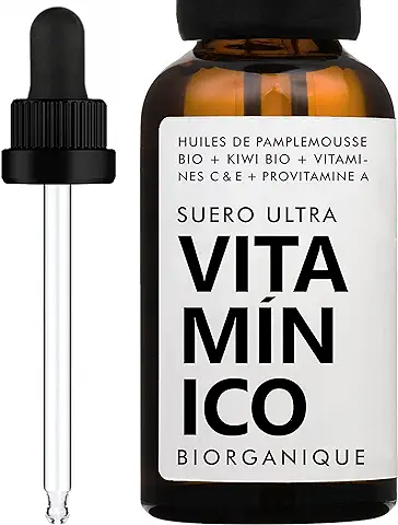 Serum Facial MULTIACCIÓN | Vitamina C/E + Provitamina A | 100% Natural | Con Aceites de Kiwi ORGÁNICO + Jojoba ORGÁNICO + Pomelo ORGÁNICO | Cuidado de la Piel/Elasticidad | 30ml  