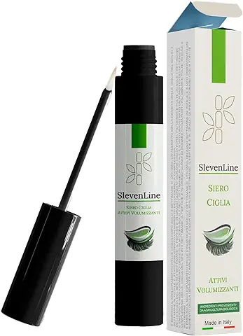 Serum Pestañas Crecimiento - SlevenLine (BIO & MADE IN ITALY) - Serum Líquido Crece Pestañas y Cejas, Alargamiento y Fortalecimiento (7ml) - Vegano  