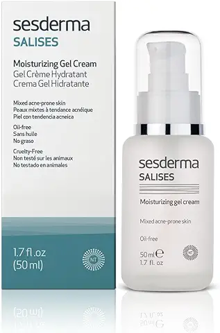 Sesderma | Gel Hidratante Salises | Pieles Mixtas con Acné | Regula el sebo | Elimina las Impurezas | Ácido Salicílico | Hidratación sin Aceite | Gel Hidratante para el Rostro | 50ml  