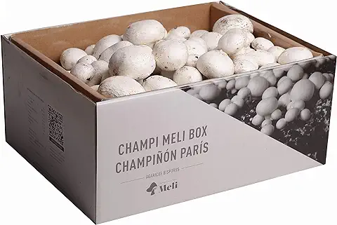 Setas Meli - Kit Autocultivo | Champiñón París, Fresco y Ecológico, con Sustrato Rico en Nutrientes, para los Amantes de la Cocina y la Naturaleza | 7 kg  