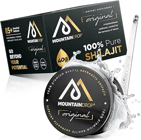 SHILAJIT, 40 g (suministro de 3-5 Meses), Resina Shilajit Natural y Pura, Suplemento Orgánico Ayurveda para el Bienestar y el yoga (Mumio, Mumiyo, Sheelajit)  