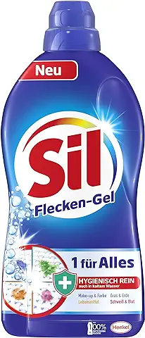 Sil 1 para todo gel Antimanchas (1,3 Litros), Quitamanchas, ropa Higiénicamente Limpia Incluso en Temperaturas de Lavado Frías  