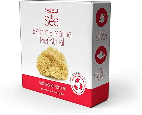 Sileu Sea Esponja Marina Menstrual Natural Reutilizable - 1 Unidad  