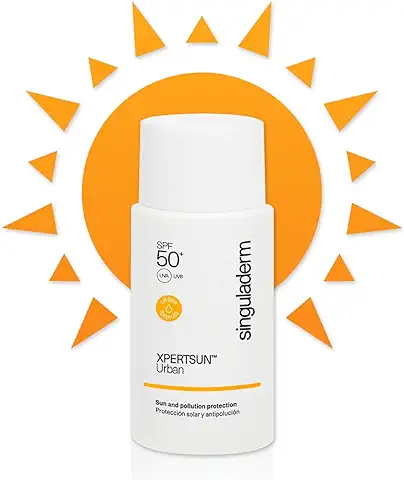 Singuladerm - XPERTSUN Urban SFP 50+ 50ml, Protector Solar Facial 50 y Antipolución, Crema Antimanchas Facial, Resistente al Agua, Uso Diario  