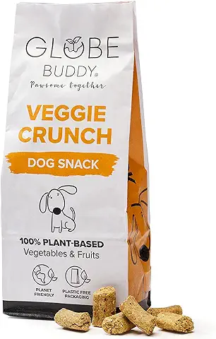 Snack para Perros Globe Buddy Veggie Crunch | con Verdura y Fruta | La Elección Sostenible | Sin Cereales  